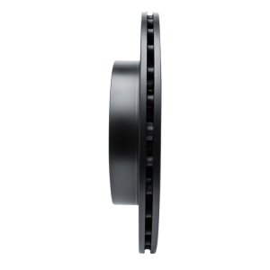 Mitsubishi Lancer Brake Rotor (1) - Rear Left - R1 Concepts - Drilled & Slotted - Black - `08-`15